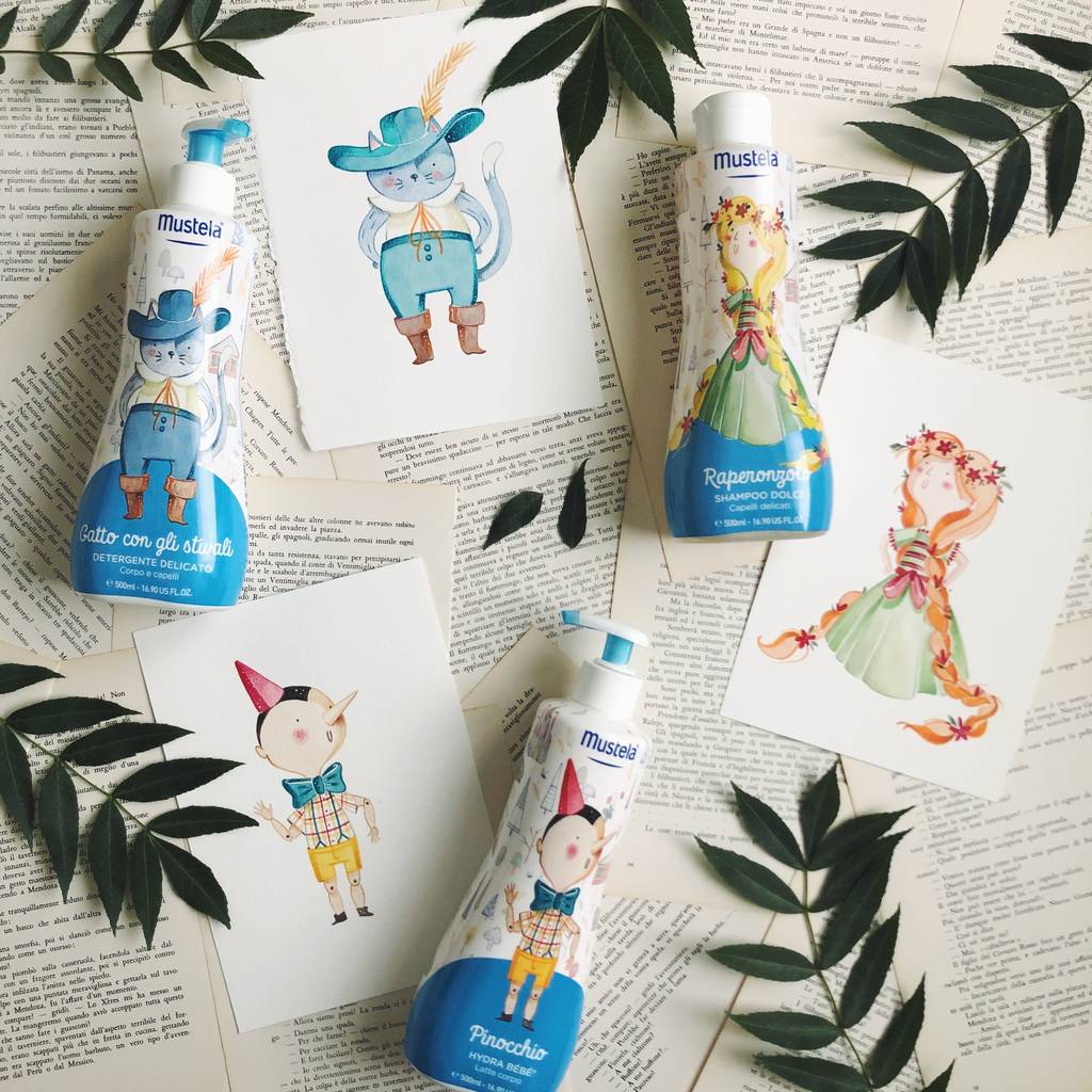 Mustela 70 anniversario illustrazione